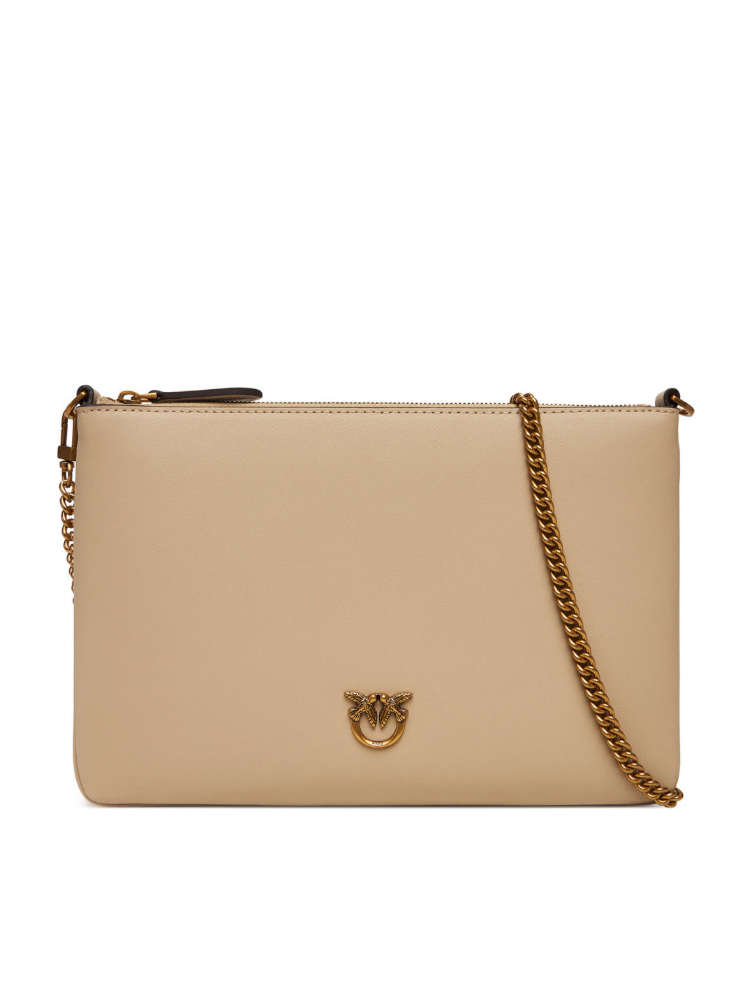 PINKO Kabelka FLAT CLASSIC Béžová